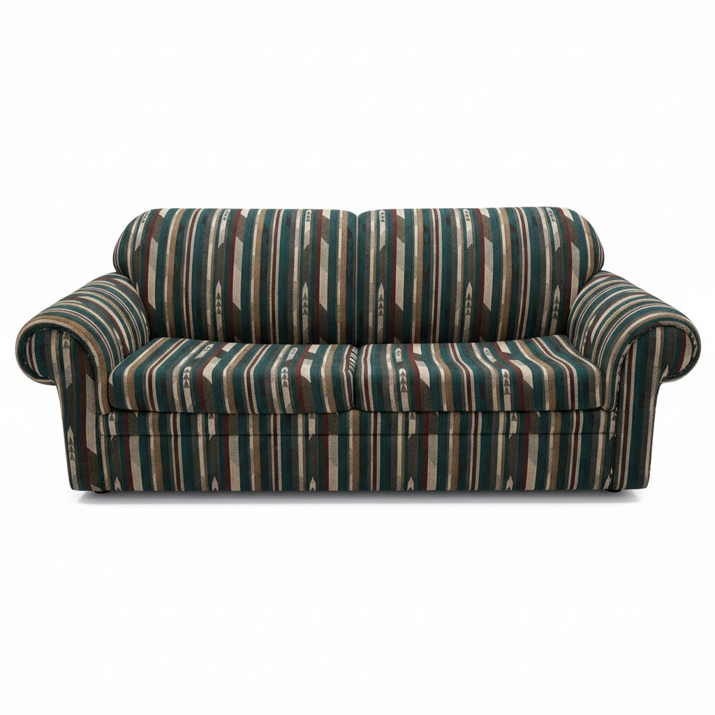 STRIPED PULL-OUT COUCH