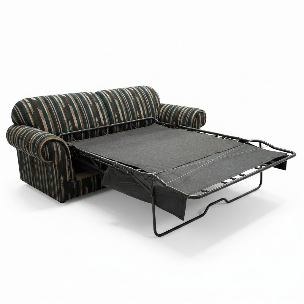 STRIPED PULL-OUT COUCH