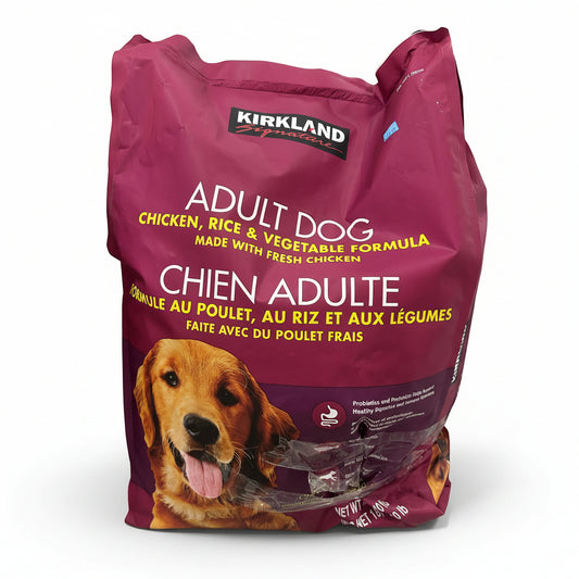 40LB KIRKLAND CHICKEN, RICE, AND VEGETABLES DOG FOOD