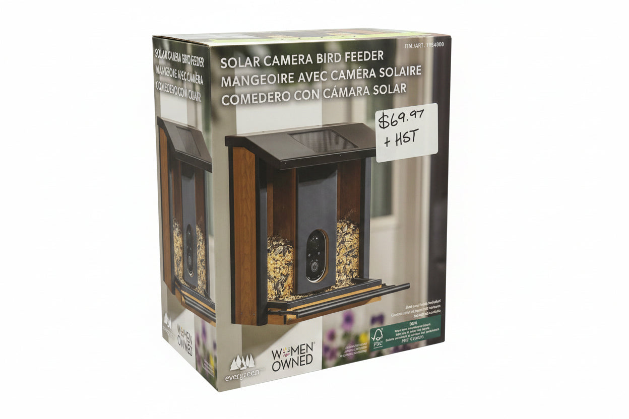 SOLAR CAMERA BIRD FEEDER