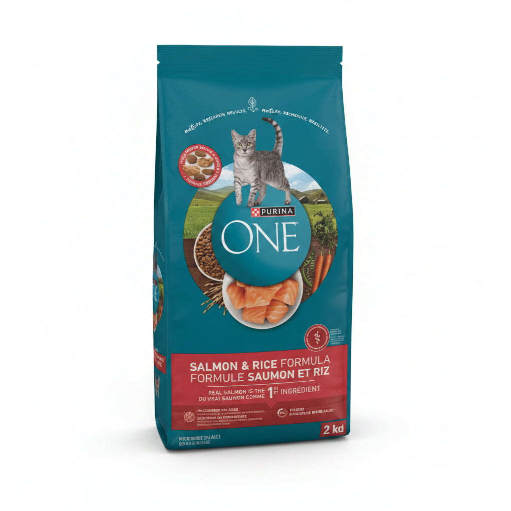 3KG PURINA ONE SALMON AND RICE CAT FOOD