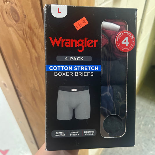 WRANGLER BOXER BRIEFS - MENS LARGE