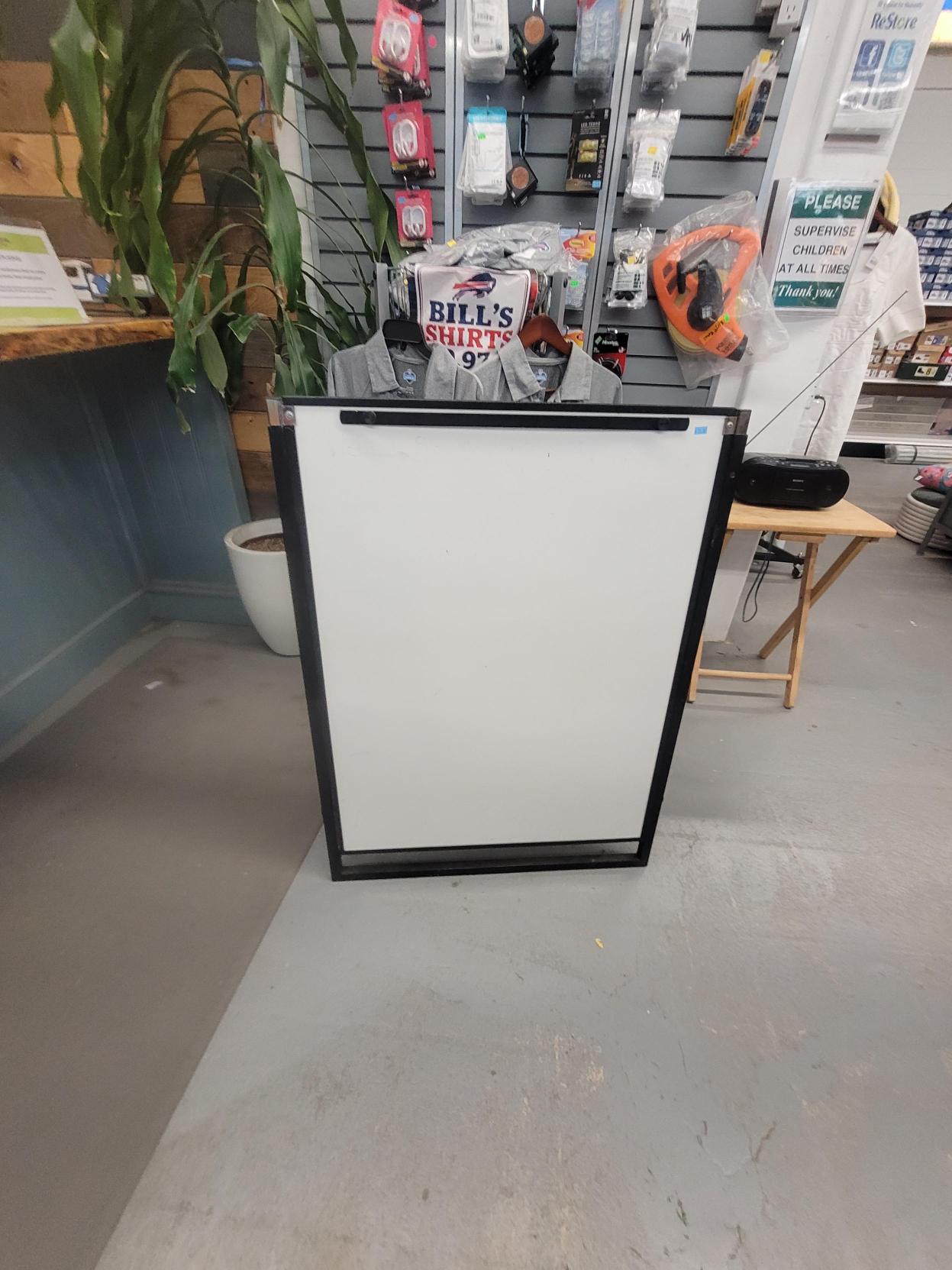 Magnetic Dry Erase Whiteboard Panel – Black Frame