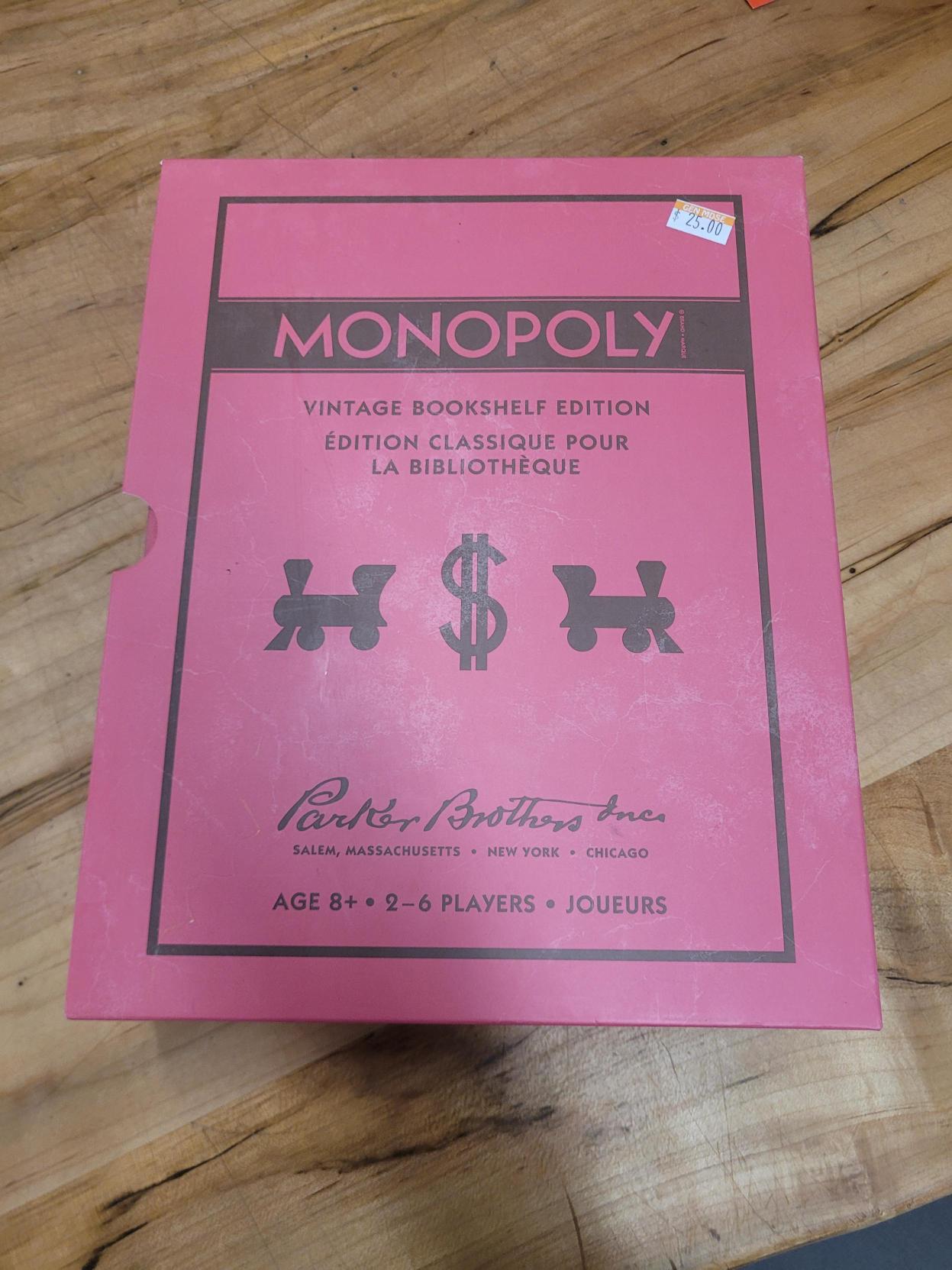 Monopoly Vintage Bookshelf Edition