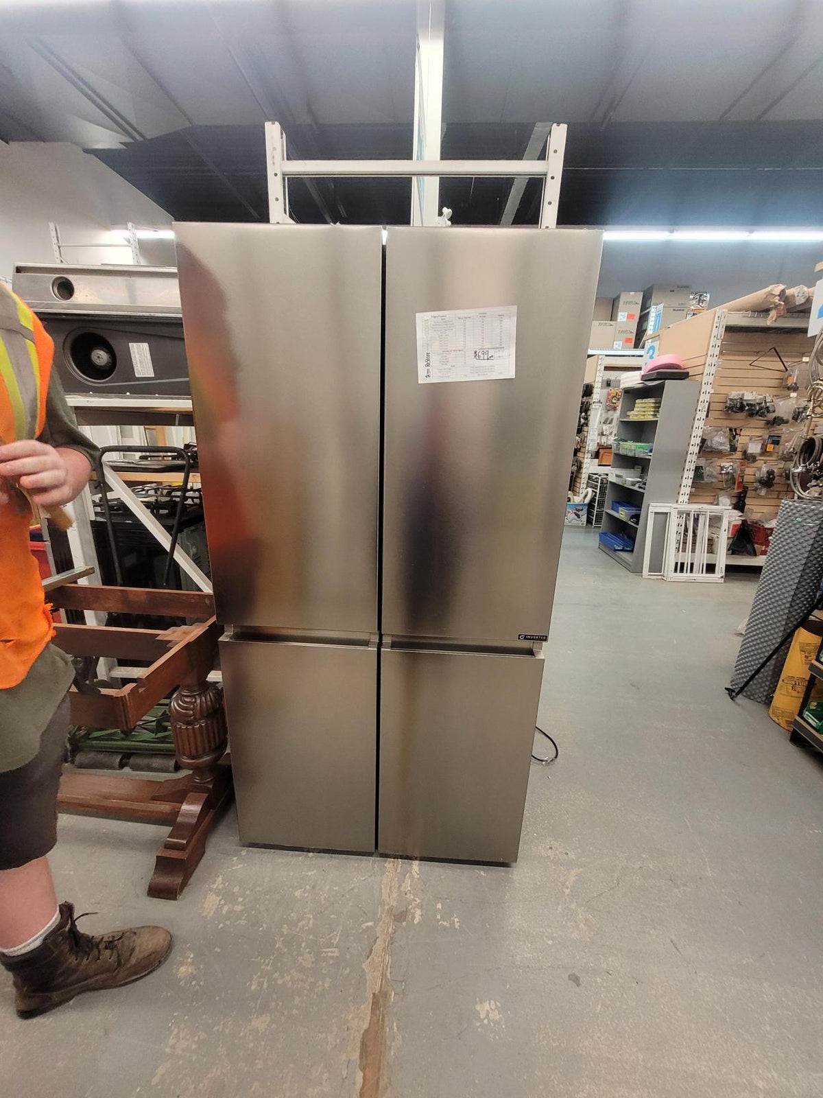 Stainless Steel Four-Door Refrigerator
