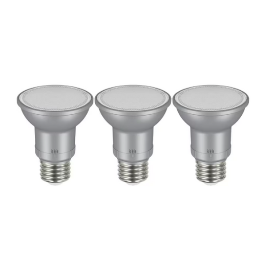 EcoSmart LED PAR20 Adjustable Beam Light Bulbs - 3 pack