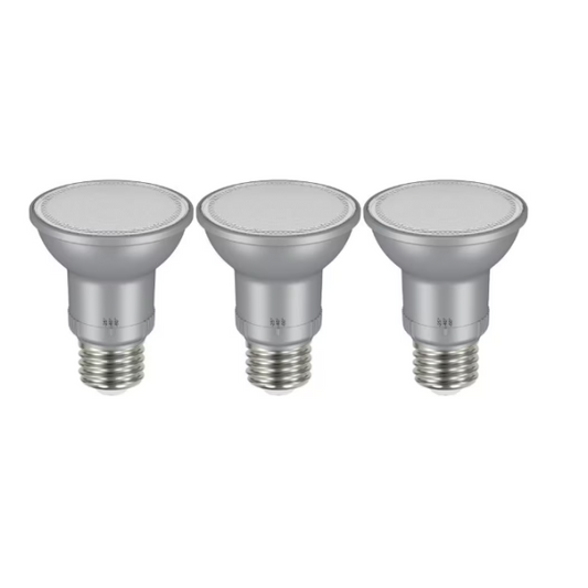EcoSmart LED PAR20 Bright White Adjustable Beam Light Bulbs - 3 pack