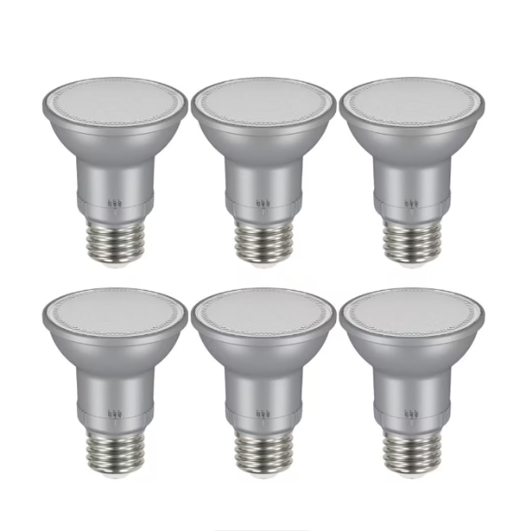 EcoSmart LED PAR20 Adjustable Beam Light Bulbs - 6 pack