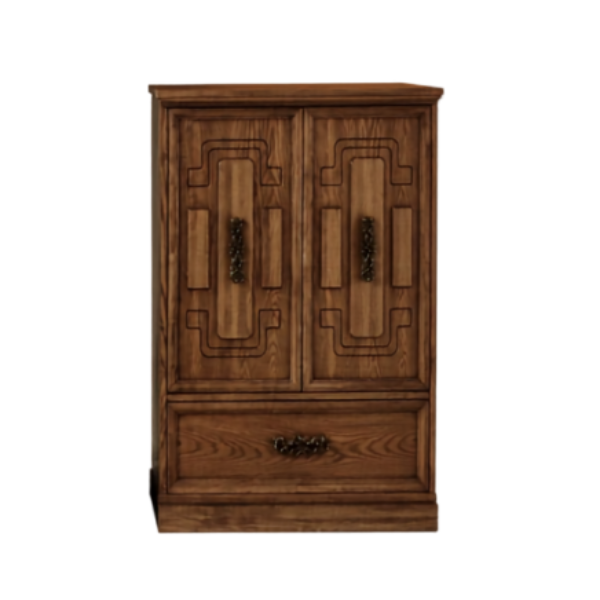 Antique Rustic Armoire Cabinet