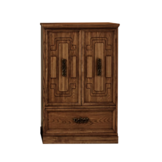 Antique Rustic Armoire Cabinet