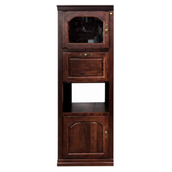 Solid Dark Wood Hutch