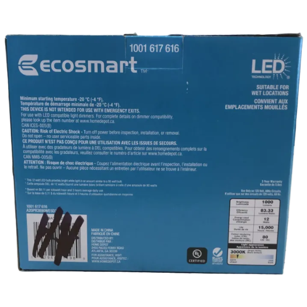 EcoSmart LED PAR38 Reflector Light Bulb - 2 pack