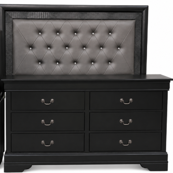 4 Piece Grey Queen Bed Set