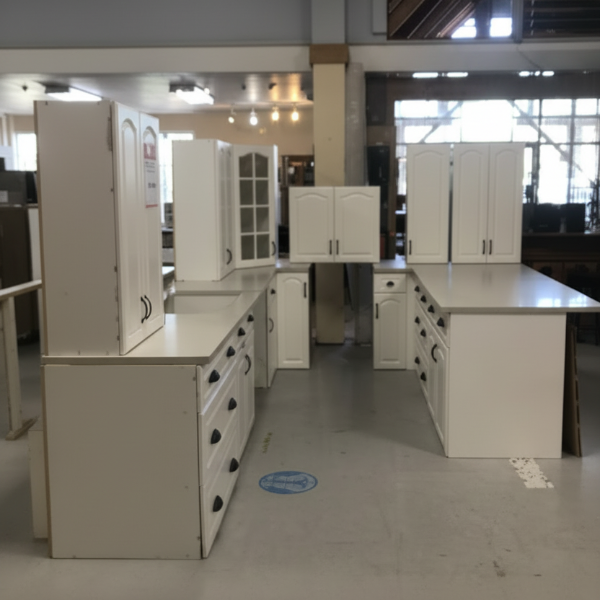White Kitchen with Quartz FK041