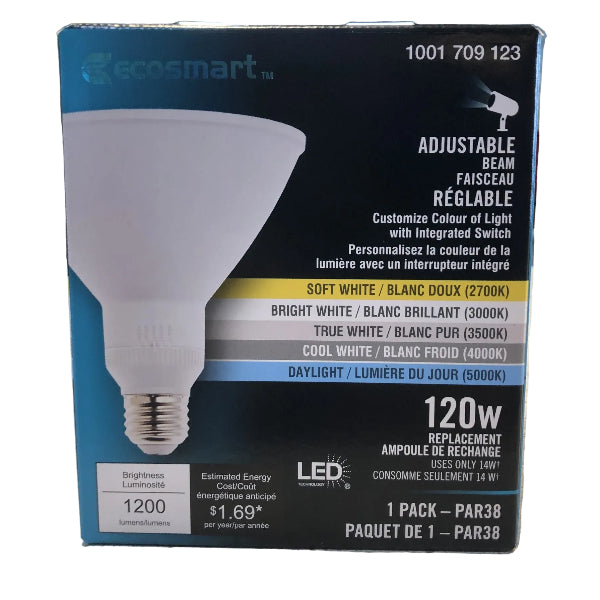 EcoSmart LED PAR38 Adjustable Beam Flood Light