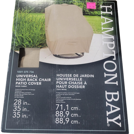 High-Back Outdoor Chair Cover