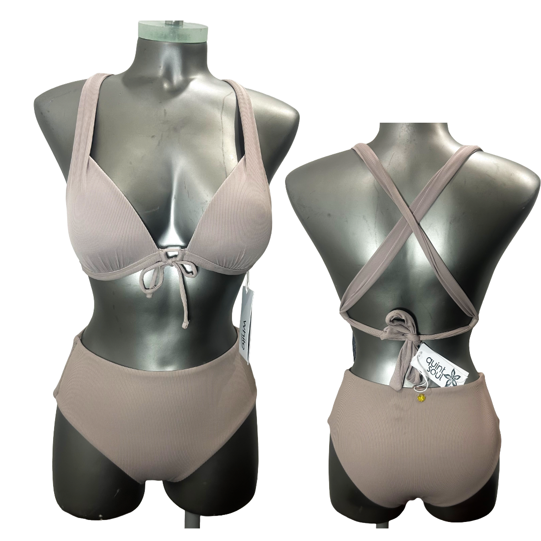 Quint Soul Ribbed 2-Piece Bikini – Size M (C7)