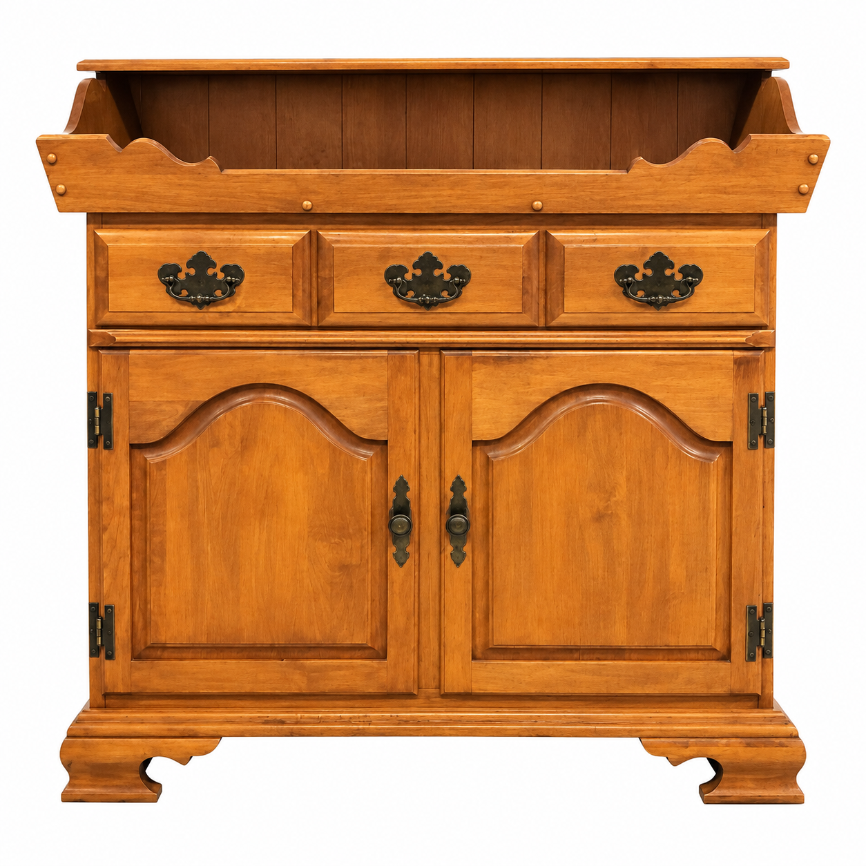 Solid Wood Rustic Storage Cabinet
