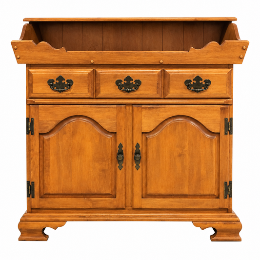 Solid Wood Rustic Storage Cabinet