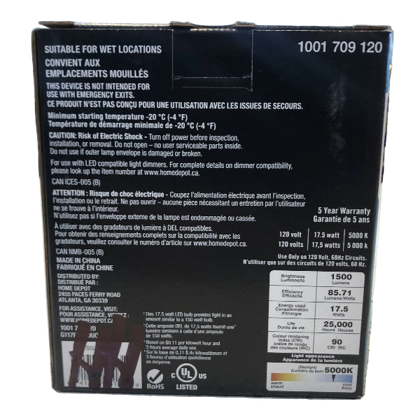 EcoSmart LED PAR38 17.5-Watt Flood Light