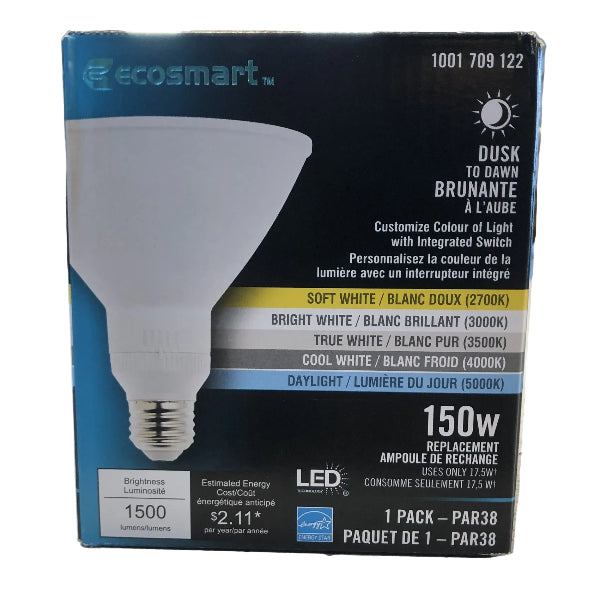 EcoSmart LED PAR38 Dusk to Dawn Flood Light