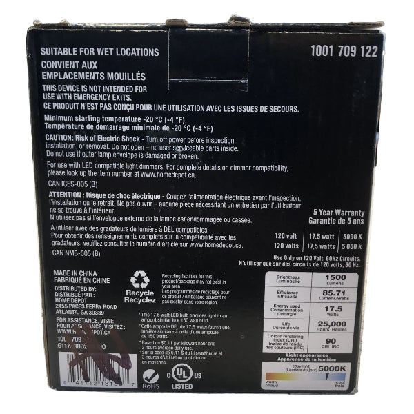 EcoSmart LED PAR38 Dusk to Dawn Flood Light