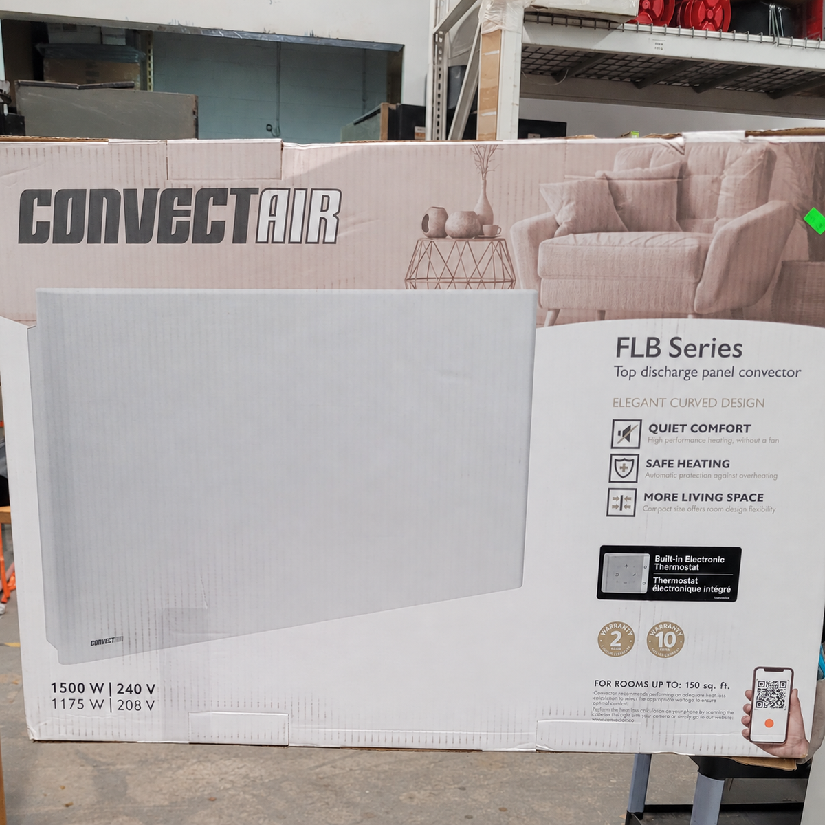 Convectair FLB Series Electric Panel Convector Heater – 1500W