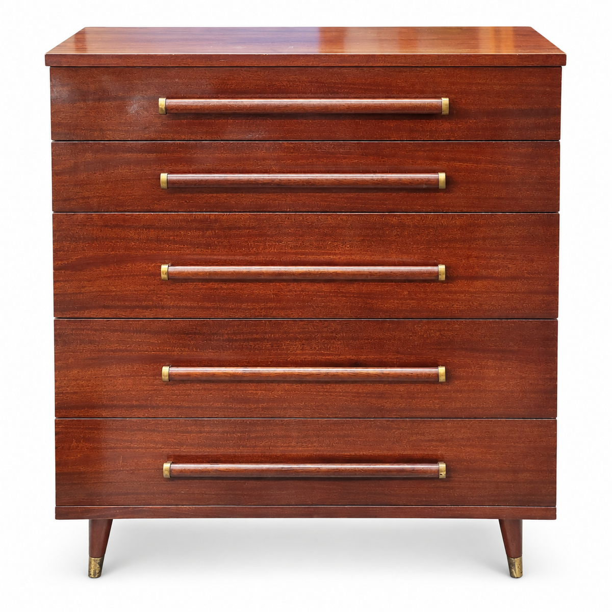 Mid-Century Modern Five-Drawer Dresser