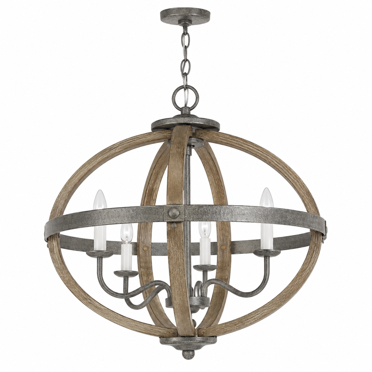 Progress Lighting Keowee 4-Light Orb Chandelier