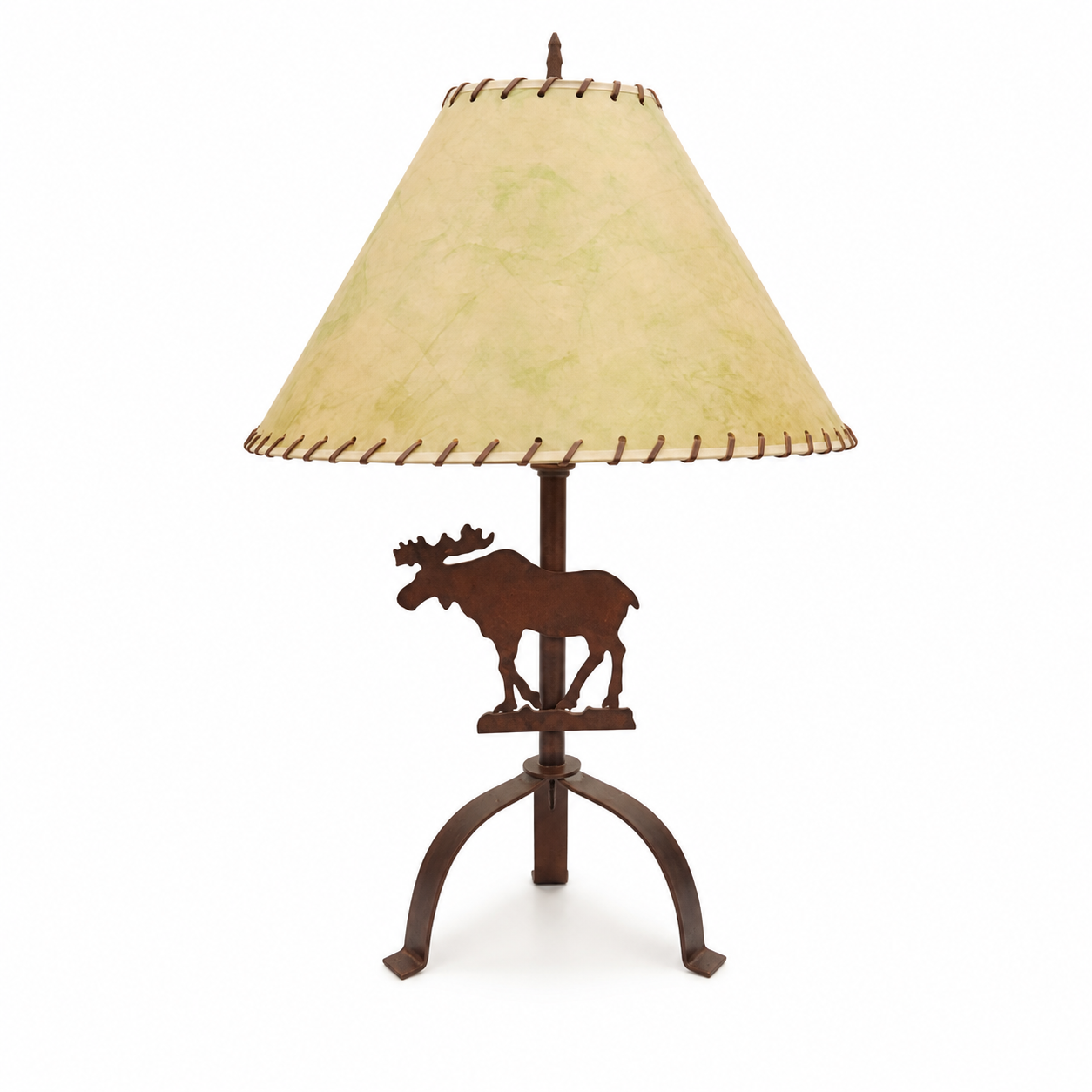 Rustic Moose Table Lamp