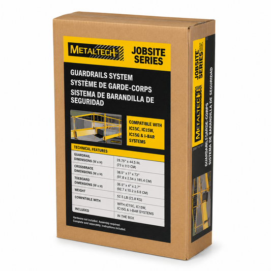 Metaltech Jobsite Series Guardrail System – New in Box