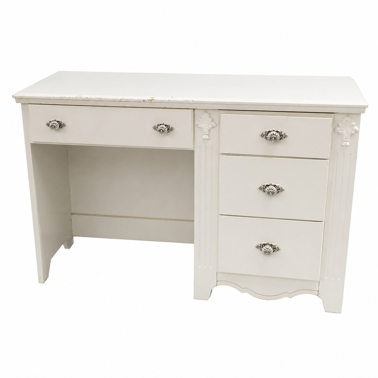 Elegant White Writing Desk