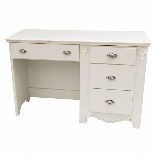 Elegant White Writing Desk