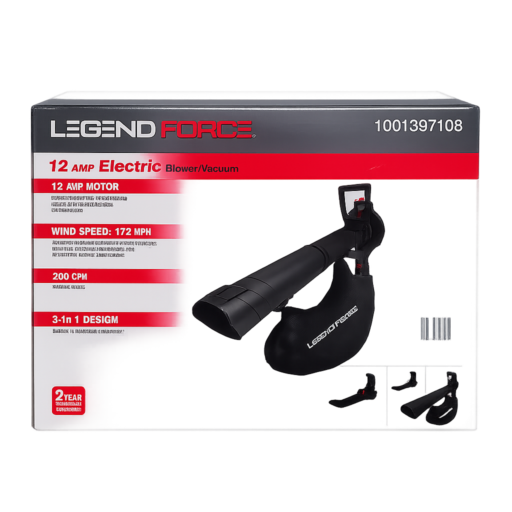 Legend Force 12-Amp Electric Blower/Vacuum (New in Box)