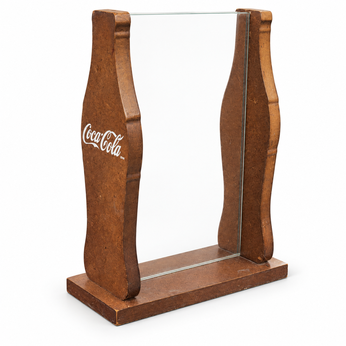 Coca-Cola Wooden and Glass Display Stand
