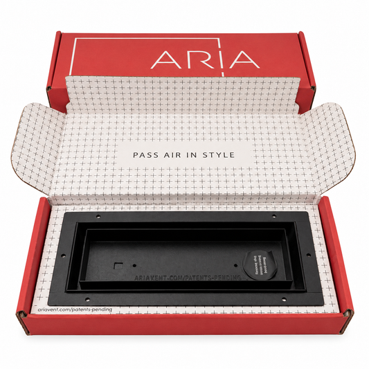 Aria Flush Mount Floor Vent – Matte Black (New)