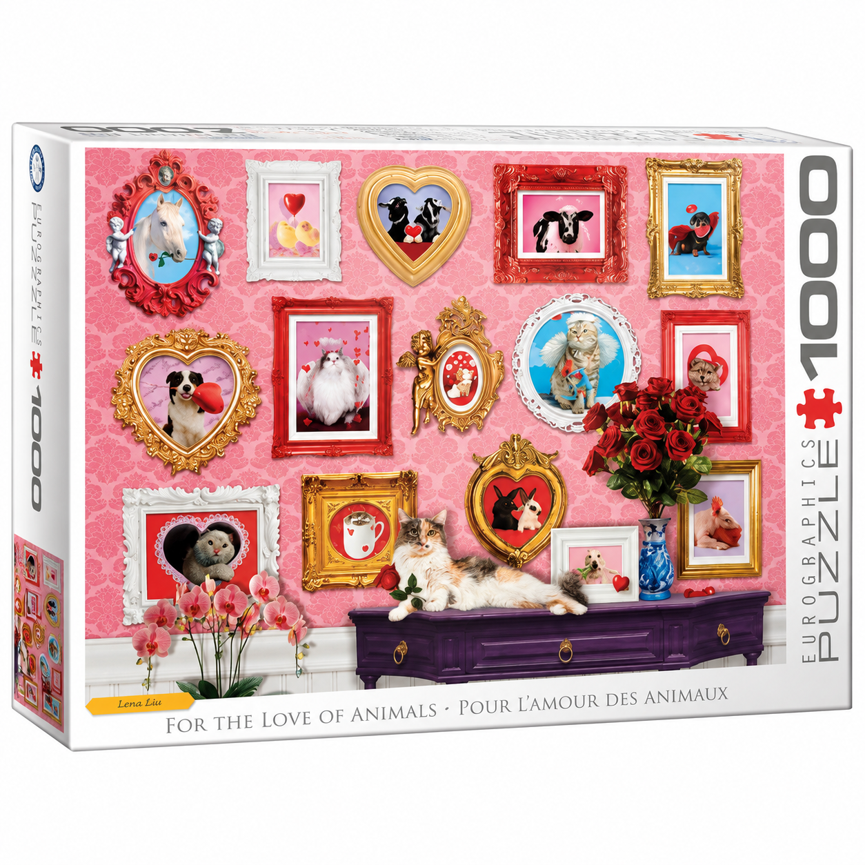 LQ-EuroGraphics "For the Love of Animals" 1,000-Piece Puzzle – Brand New
