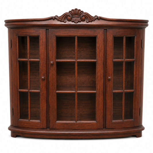 Traditional Wood Display Cabinet / Hutch Top