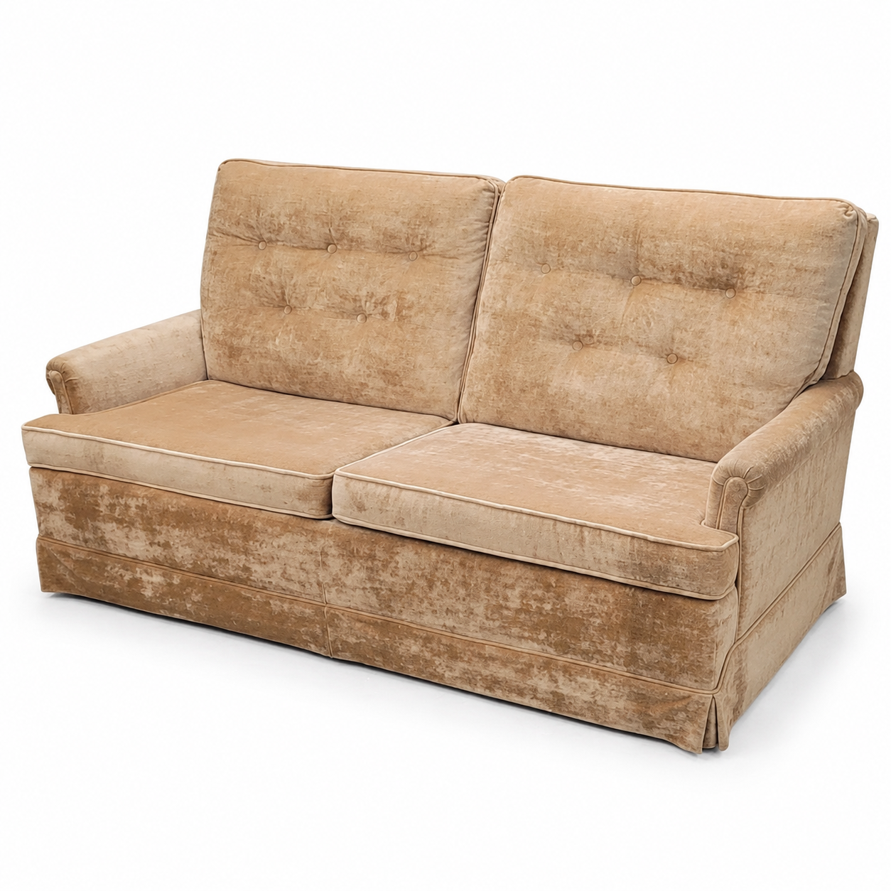 Beige Upholstered Sofa Bed