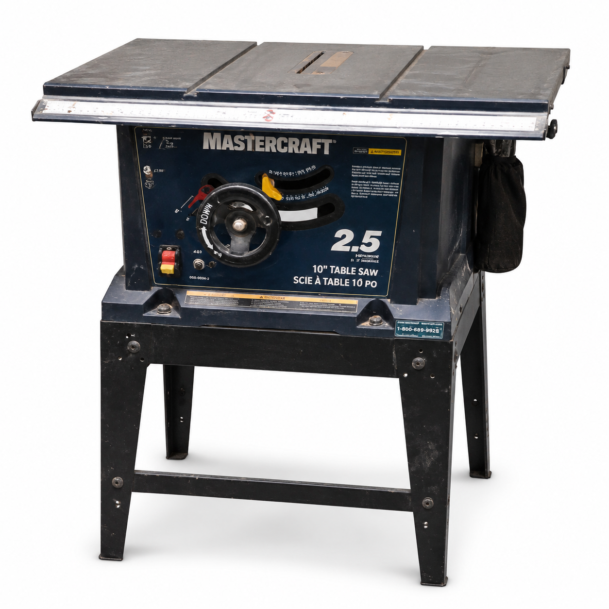 Mastercraft 10-Inch Table Saw with Stand