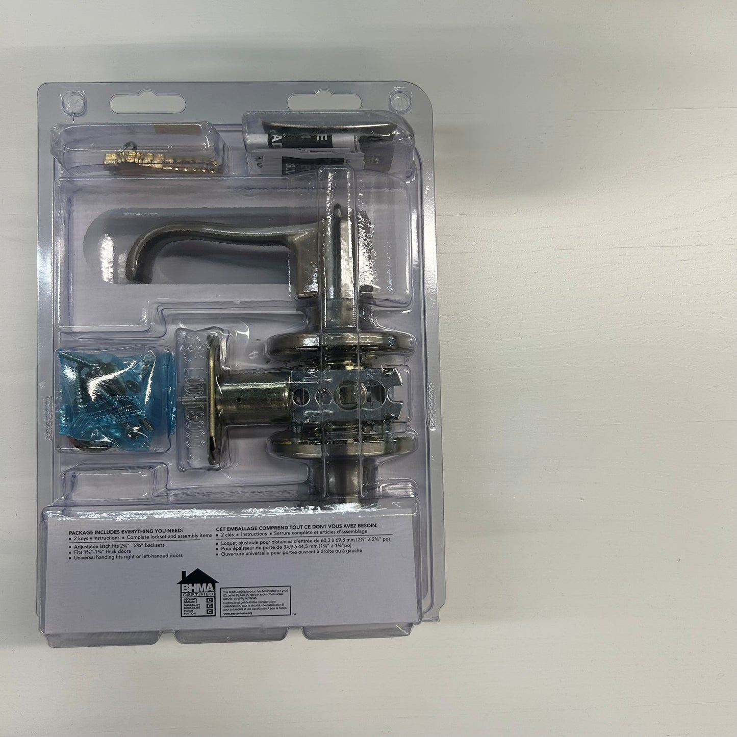 Schlage Home Front Keyed Entry Lever