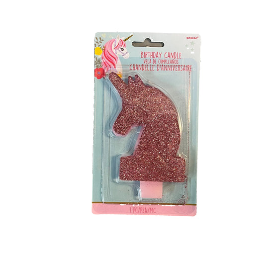 Unicorn Birthday Candle