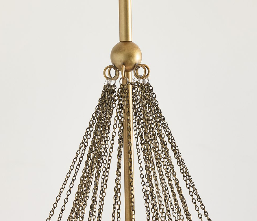 Cooper Glass Bubbled Round Chandelier (28")