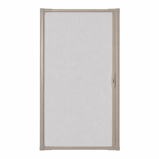 Sandtone Retractable Screen for Single Entry Door