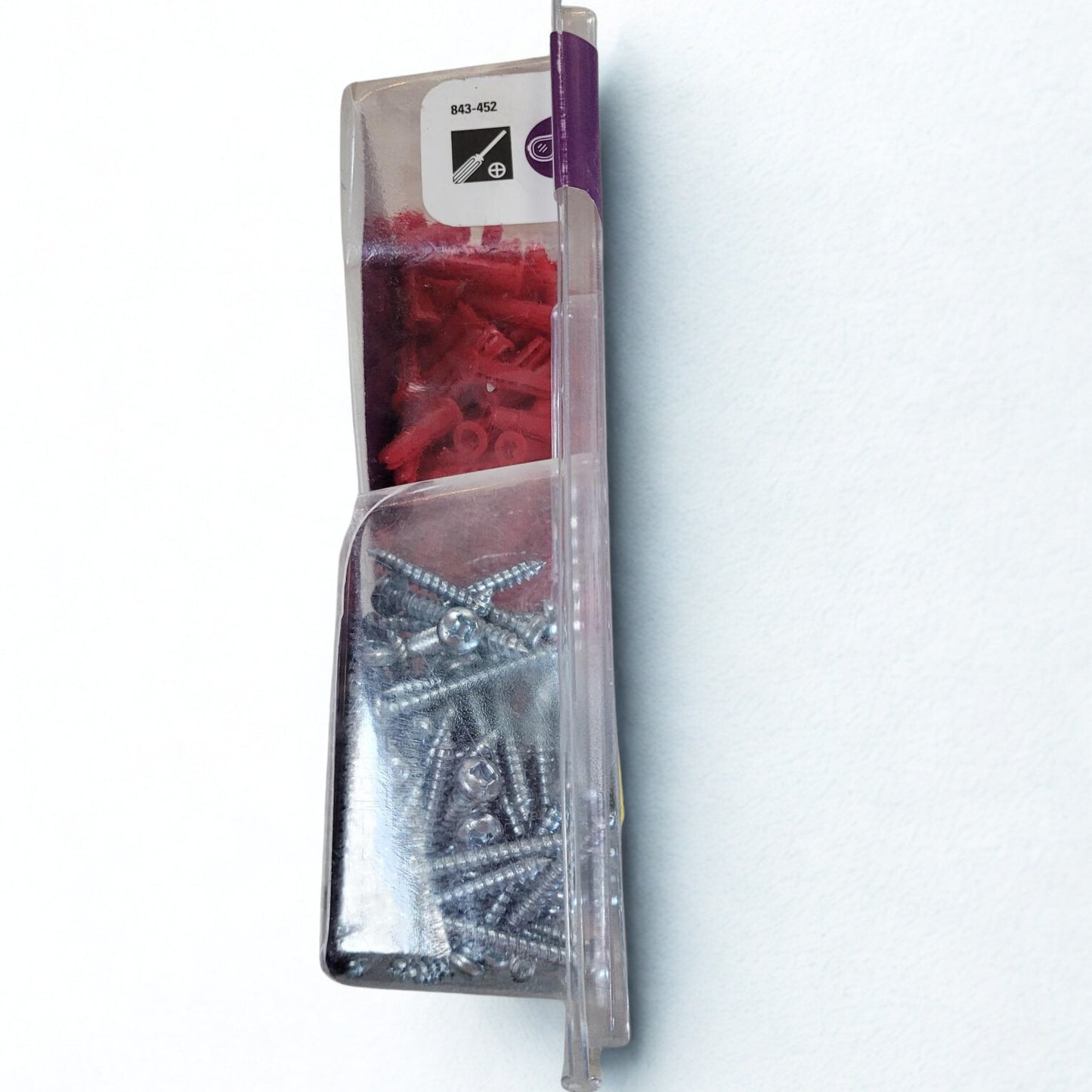 Paulin #8-10x7/8-inch Plastic Conical Anchors with Screws - 100pc