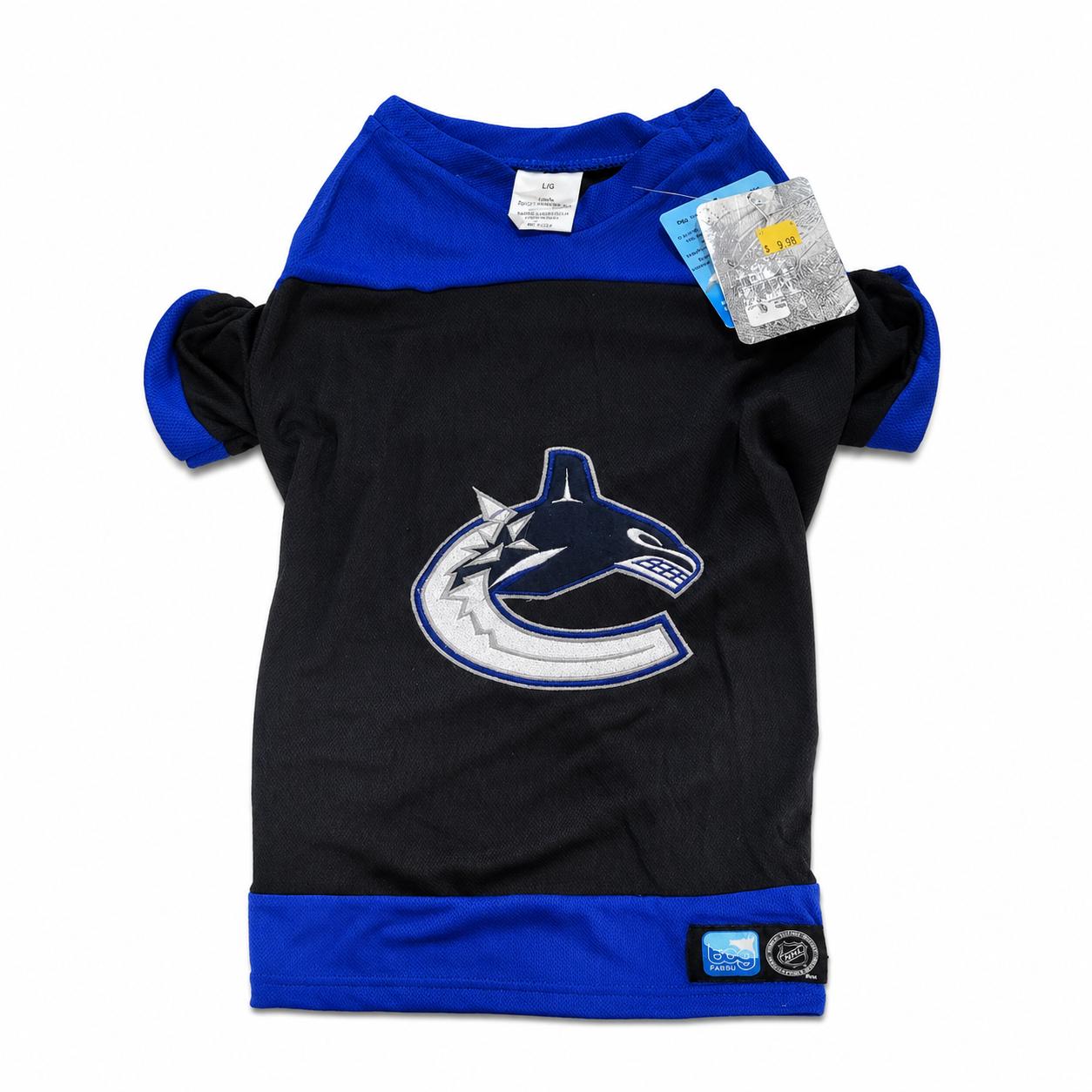 Vancouver Canucks Dog Jersey-Size Large