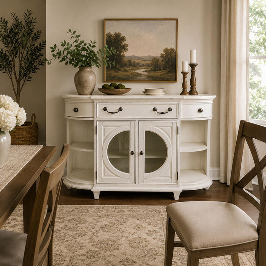 White Buffet Cabinet