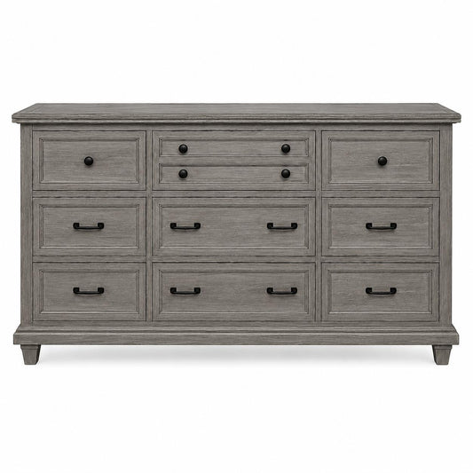 Grey 9-Drawer Dresser