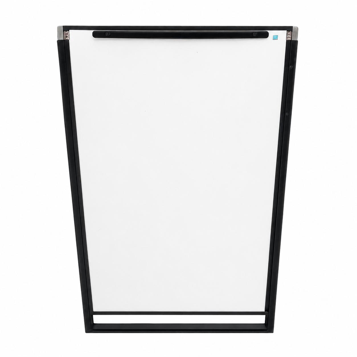 Magnetic Dry Erase Whiteboard Panel – Black Frame