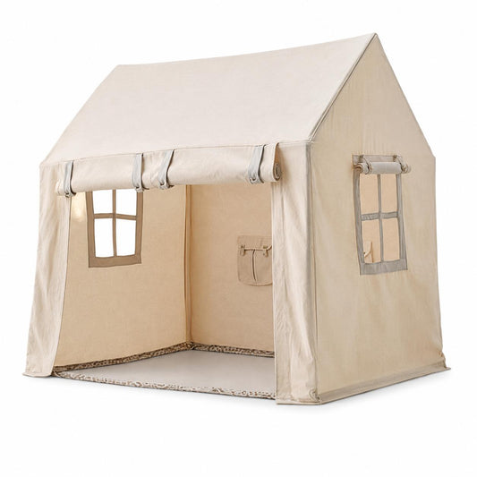 Kids Canvas Playhouse Tent Cover – Natural (Tent Only)